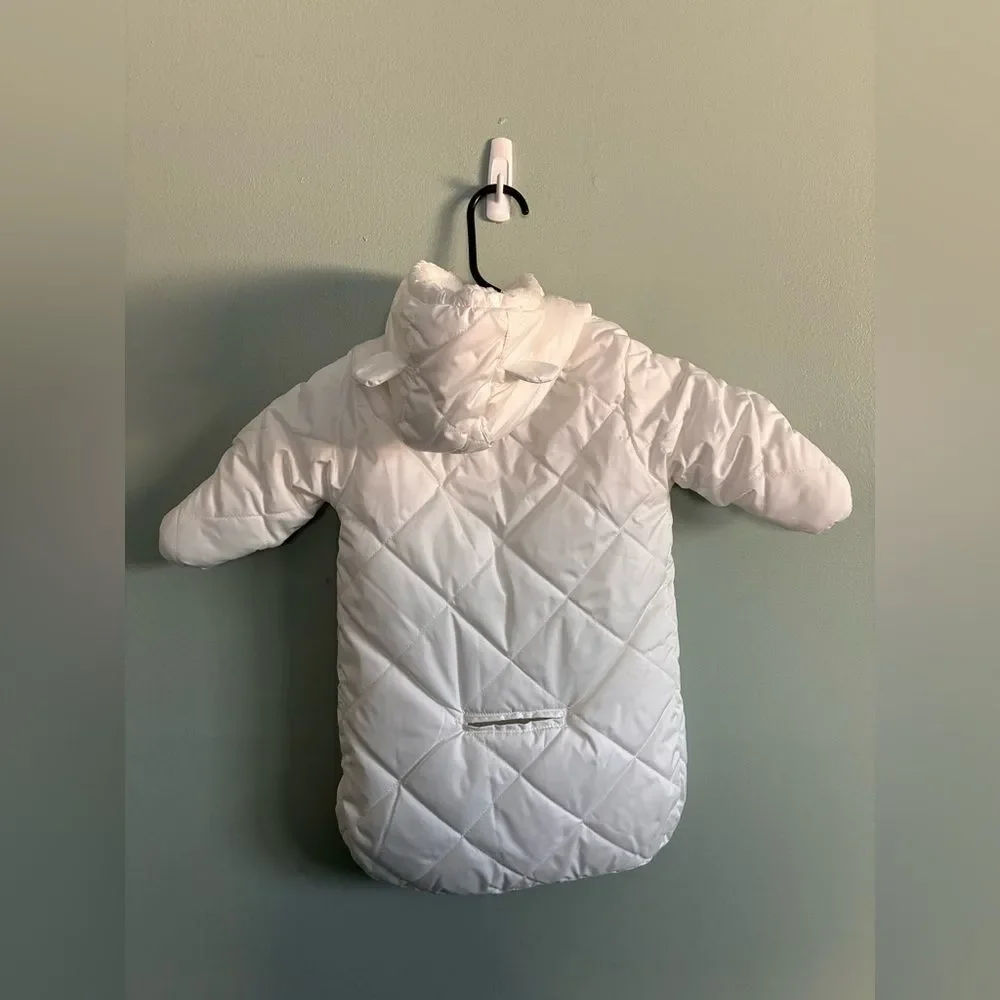 Carter's White Baby Bunting Winter One Piece Suit One Size Baby
